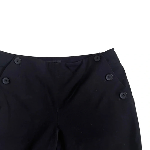 Larry Levine Stretch Wide Leg Black Button-Pocket Dress pants - Picture 4 of 11